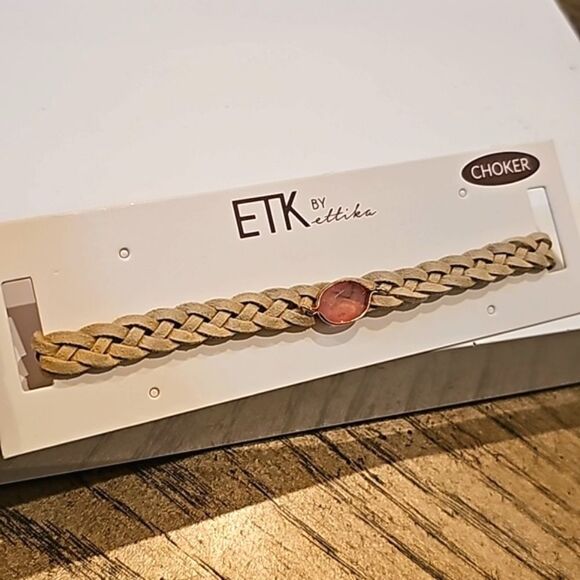 Tan and pink choker NWT - Picture 1 of 8